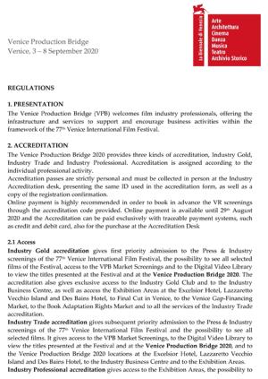 REGULATIONS VPB 2021